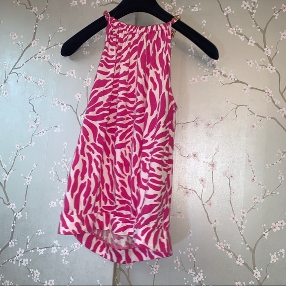 MICHAEL Michael Kors Chain Link Halter Top Small - Picture 2 of 4